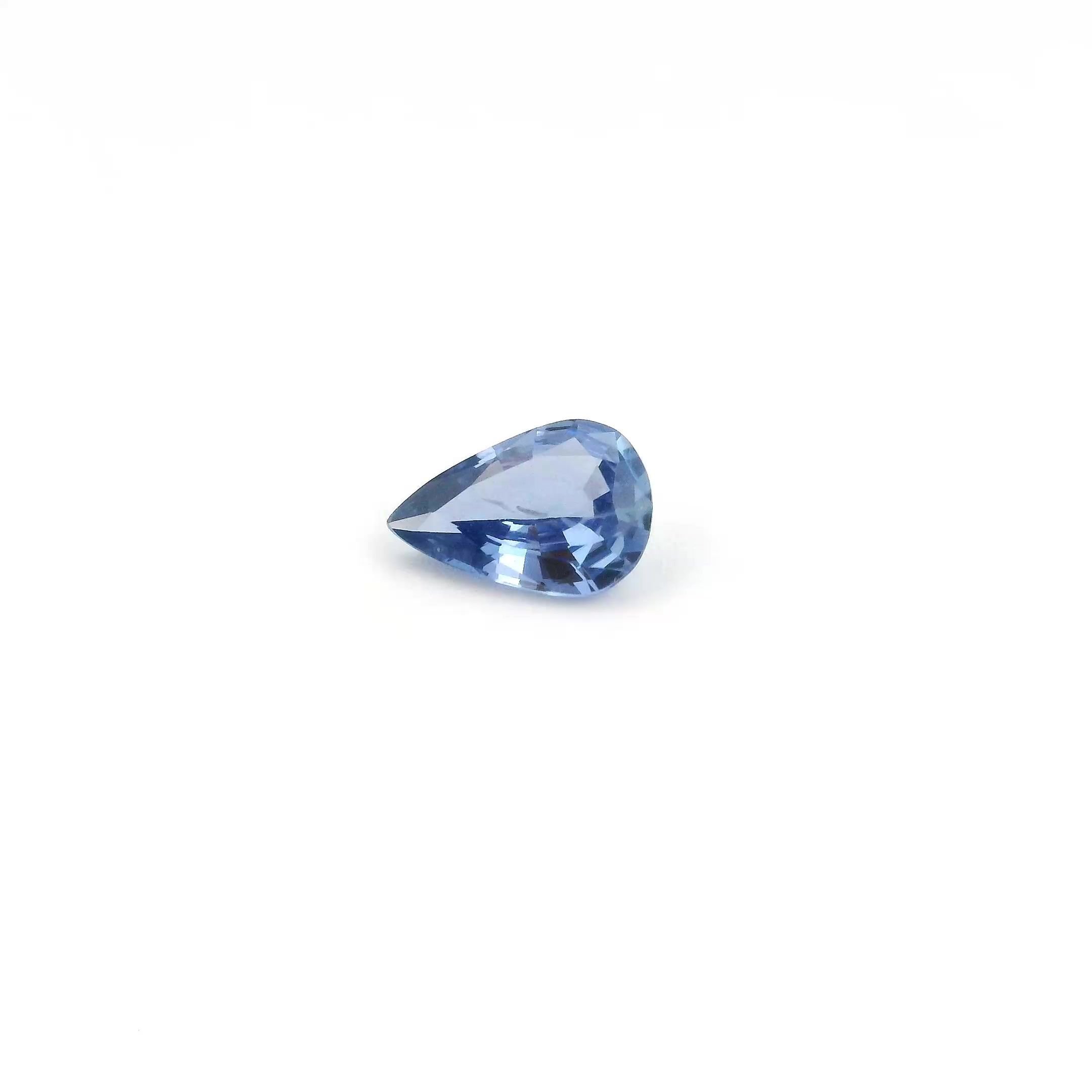 0.46 Carat Blue Pear Sapphire