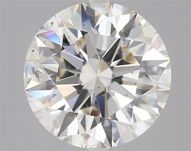 4.02ct J SI2 Rare Carat Ideal Cut Round Diamond