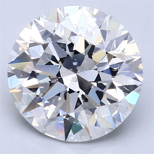 3.70ct D SI2 Rare Carat Ideal Cut Round Diamond