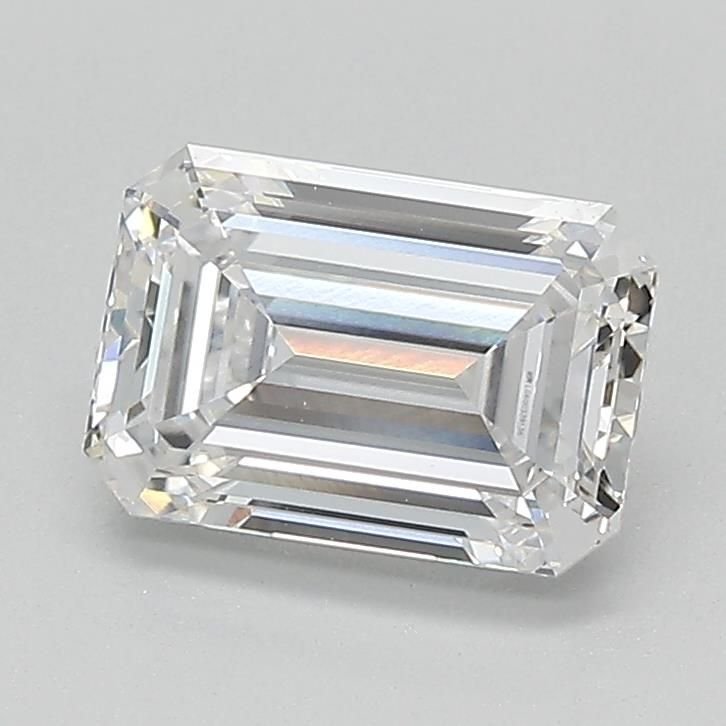 1.32ct E VVS2 Rare Carat Ideal Cut Emerald Lab Grown Diamond