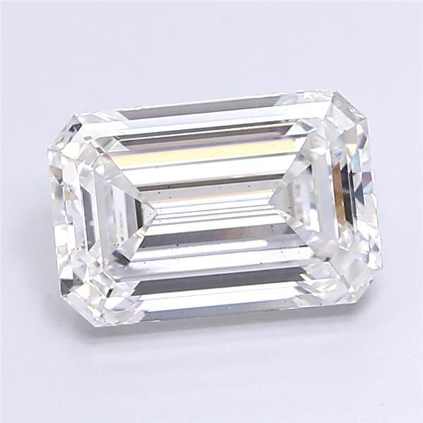 4.04ct F VS2 Rare Carat Ideal Cut Emerald Lab Grown Diamond