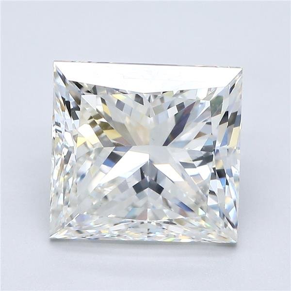 4.80ct H VS2 Very Good Cut Princess Diamond