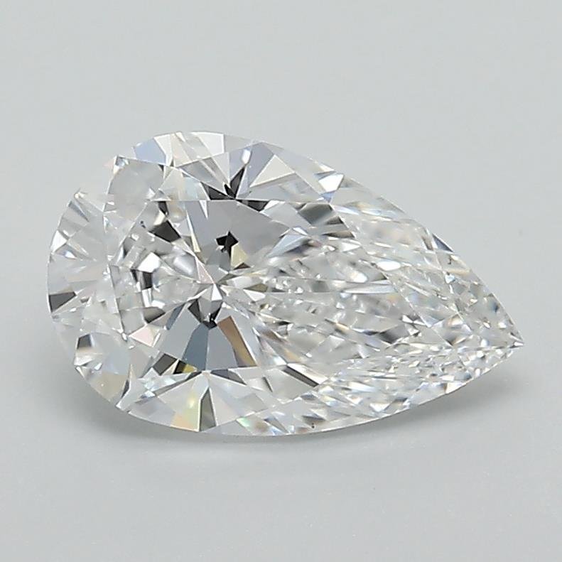 1.23ct D VS1 Rare Carat Ideal Cut Pear Lab Grown Diamond