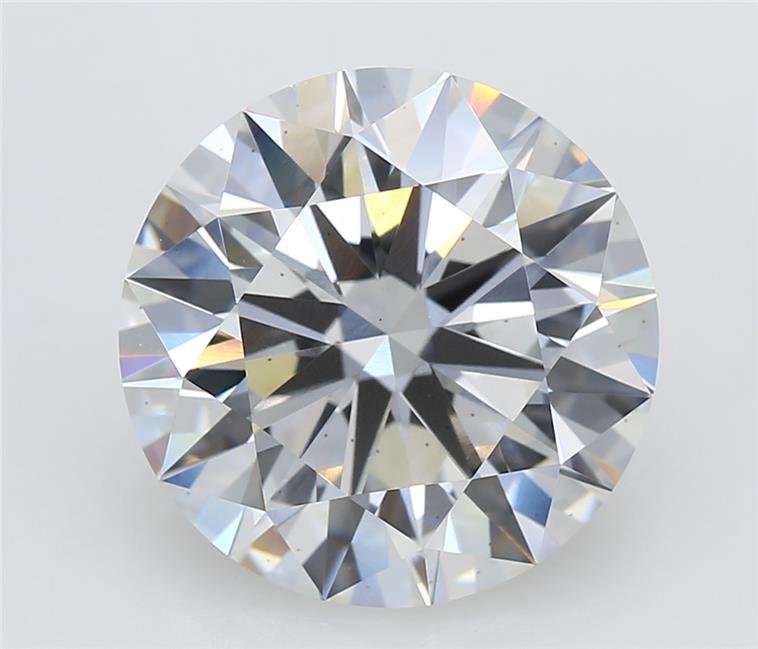 5.51ct F VS2 Rare Carat Ideal Cut Round Lab Grown Diamond