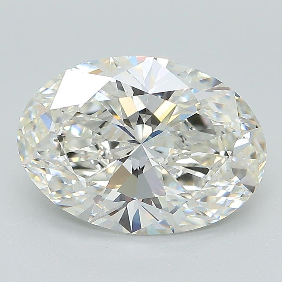 3.08ct H VS1 Rare Carat Ideal Cut Oval Lab Grown Diamond