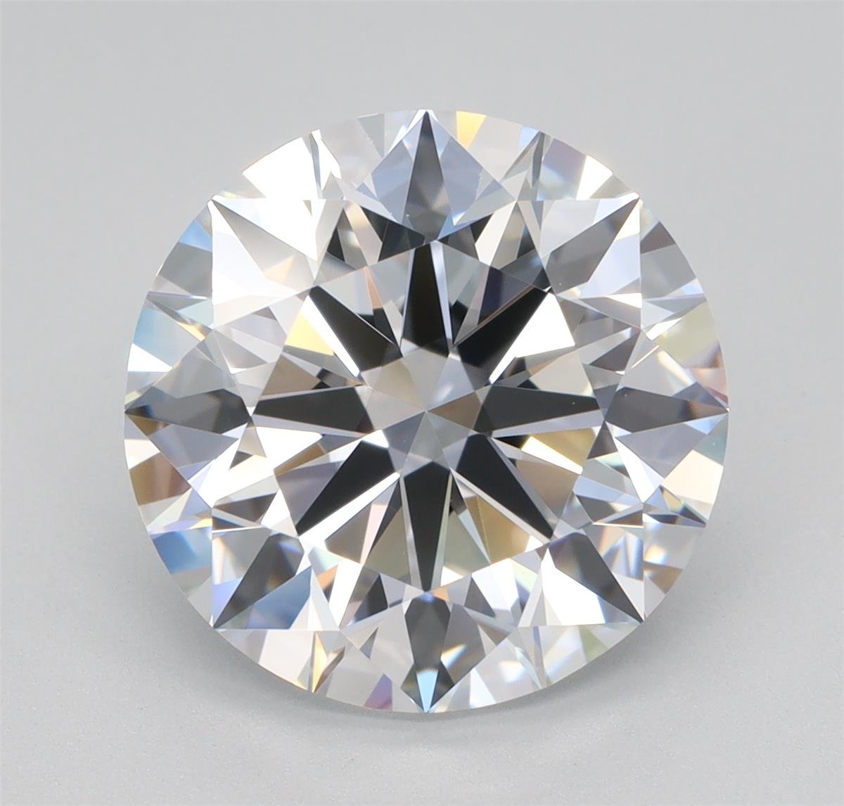 4.19ct D VVS2 Rare Carat Ideal Cut Round Lab Grown Diamond