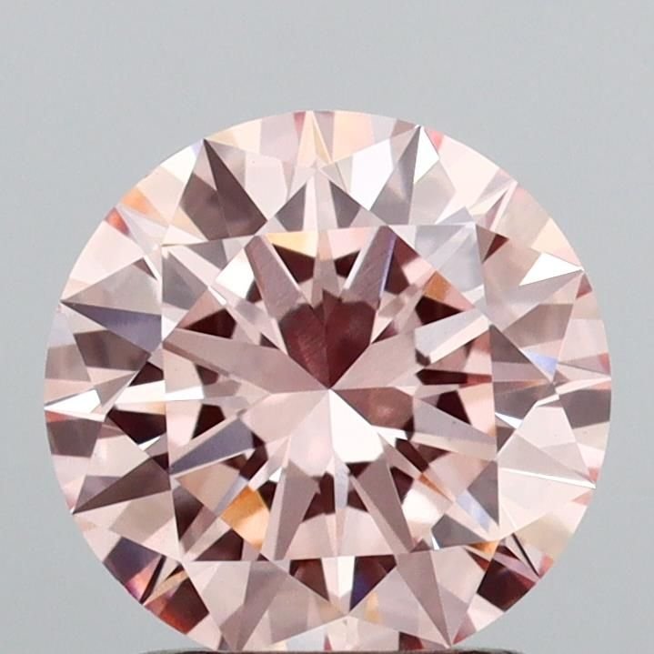 1.51 Ct. Fancy Intense Pink Round Lab Diamond