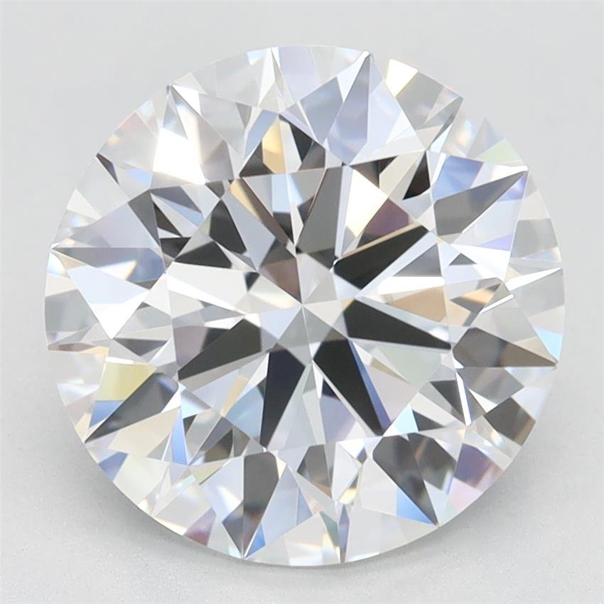 3.26ct D VVS1 Rare Carat Ideal Cut Round Lab Grown Diamond