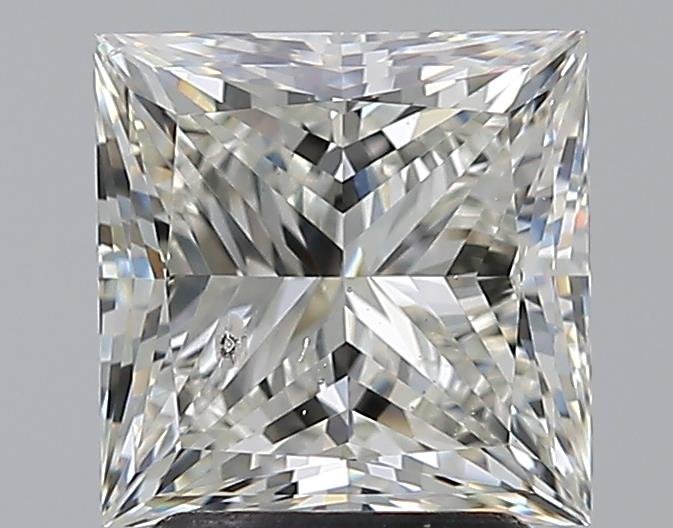 2.70ct J SI2 Rare Carat Ideal Cut Princess Diamond