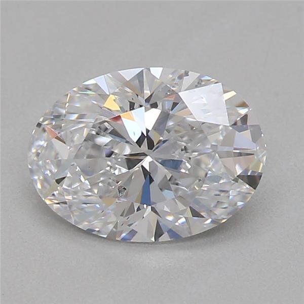 0.74ct D SI1 Rare Carat Ideal Cut Oval Lab Grown Diamond