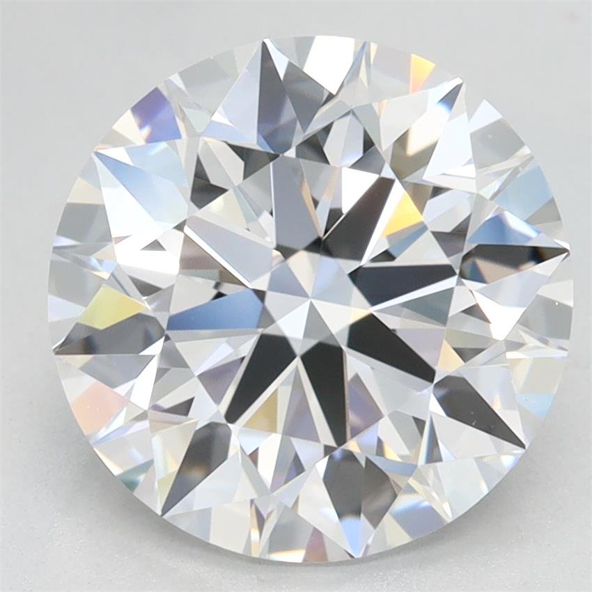 3.21ct D VVS2 Rare Carat Ideal Cut Round Lab Grown Diamond