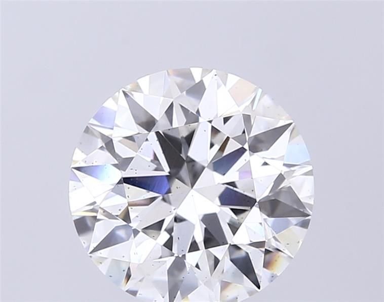 4.06ct F SI1 Excellent Cut Round Lab Grown Diamond