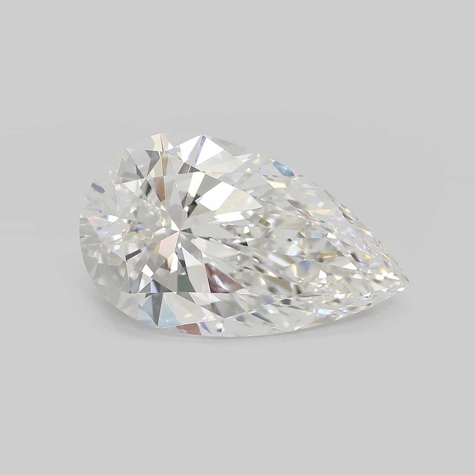 8.10ct E VVS2 Rare Carat Ideal Cut Pear Lab Grown Diamond