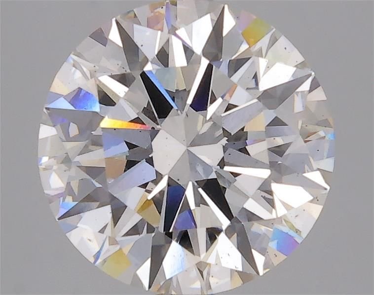 4.19ct F SI1 Rare Carat Ideal Cut Round Lab Grown Diamond