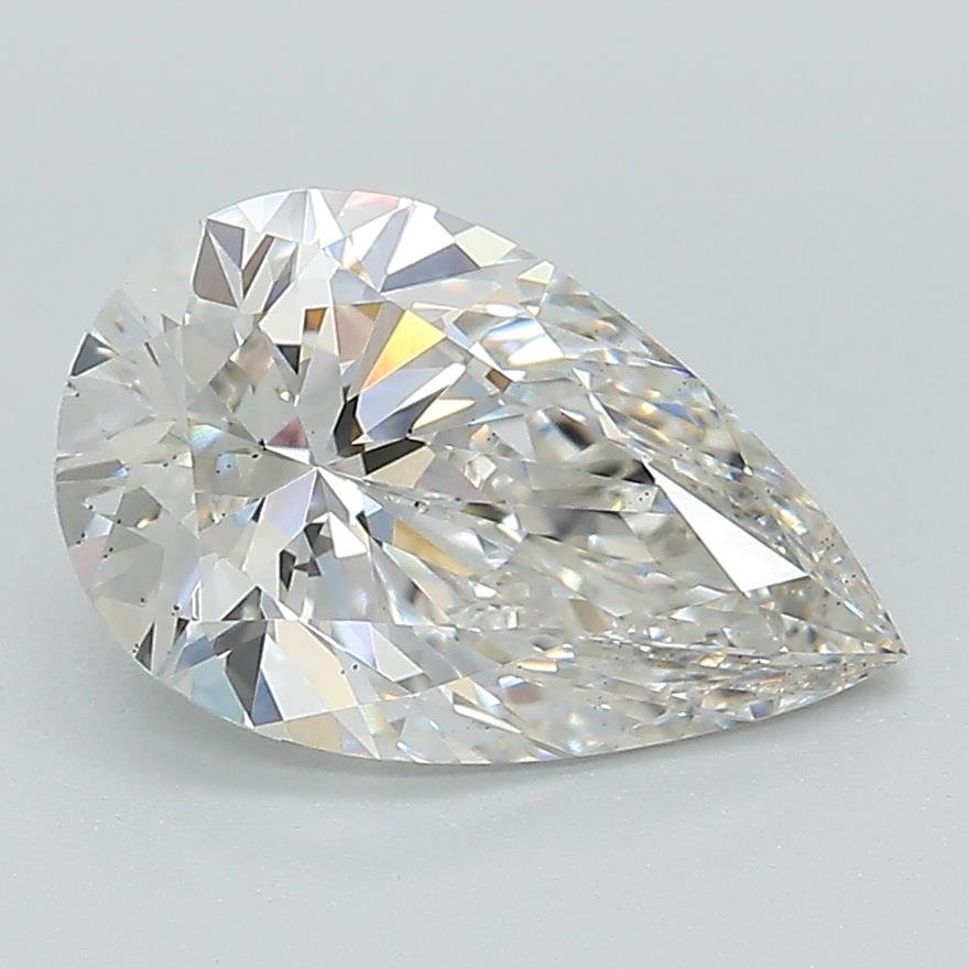 2.08ct F VS2 Rare Carat Ideal Cut Pear Lab Grown Diamond