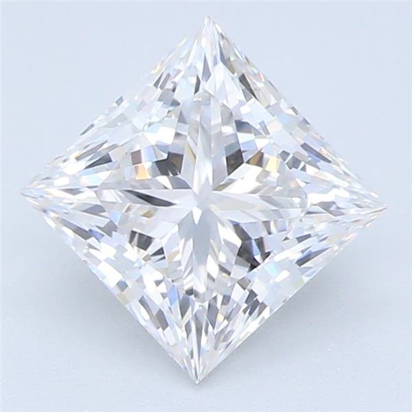 0.91ct F SI1 Rare Carat Ideal Cut Princess Lab Grown Diamond