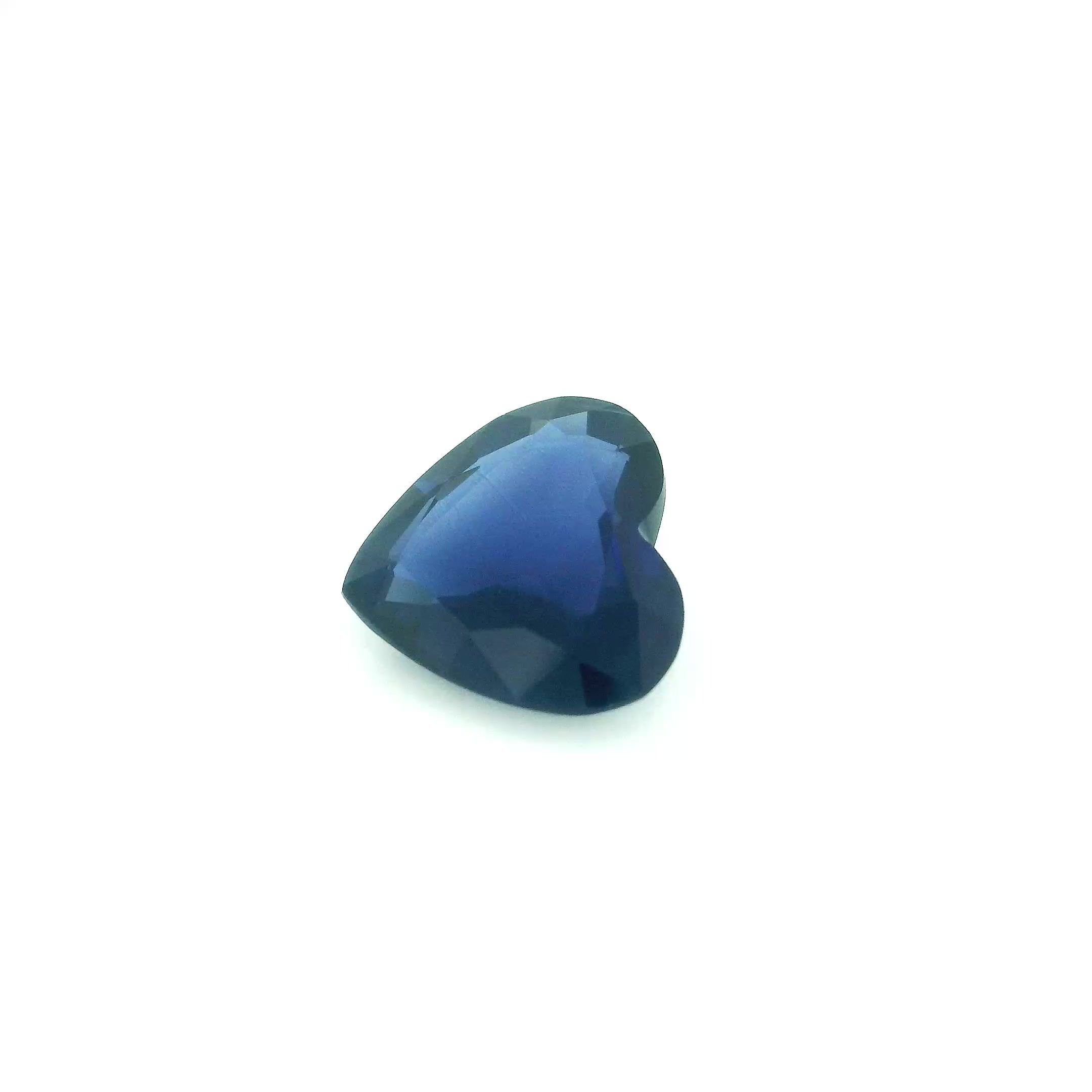 1.92 Carat Deep Blue Heart Sapphire