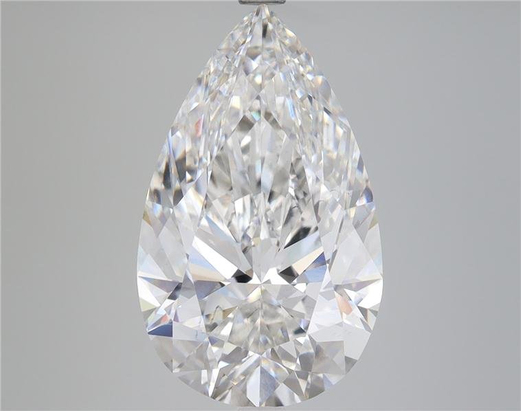 6.60ct F VS2 Rare Carat Ideal Cut Pear Lab Grown Diamond