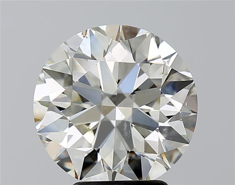 4.01ct K SI1 Rare Carat Ideal Cut Round Diamond