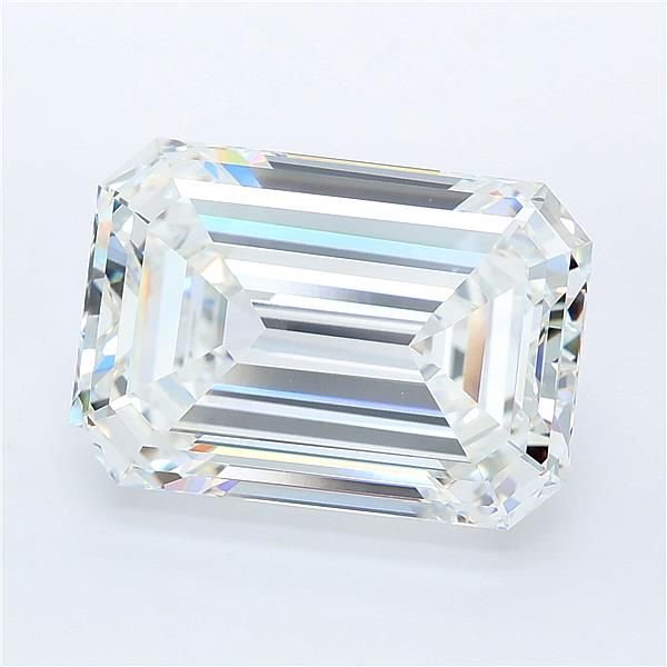 7.25ct E VVS2 Rare Carat Ideal Cut Emerald Lab Grown Diamond
