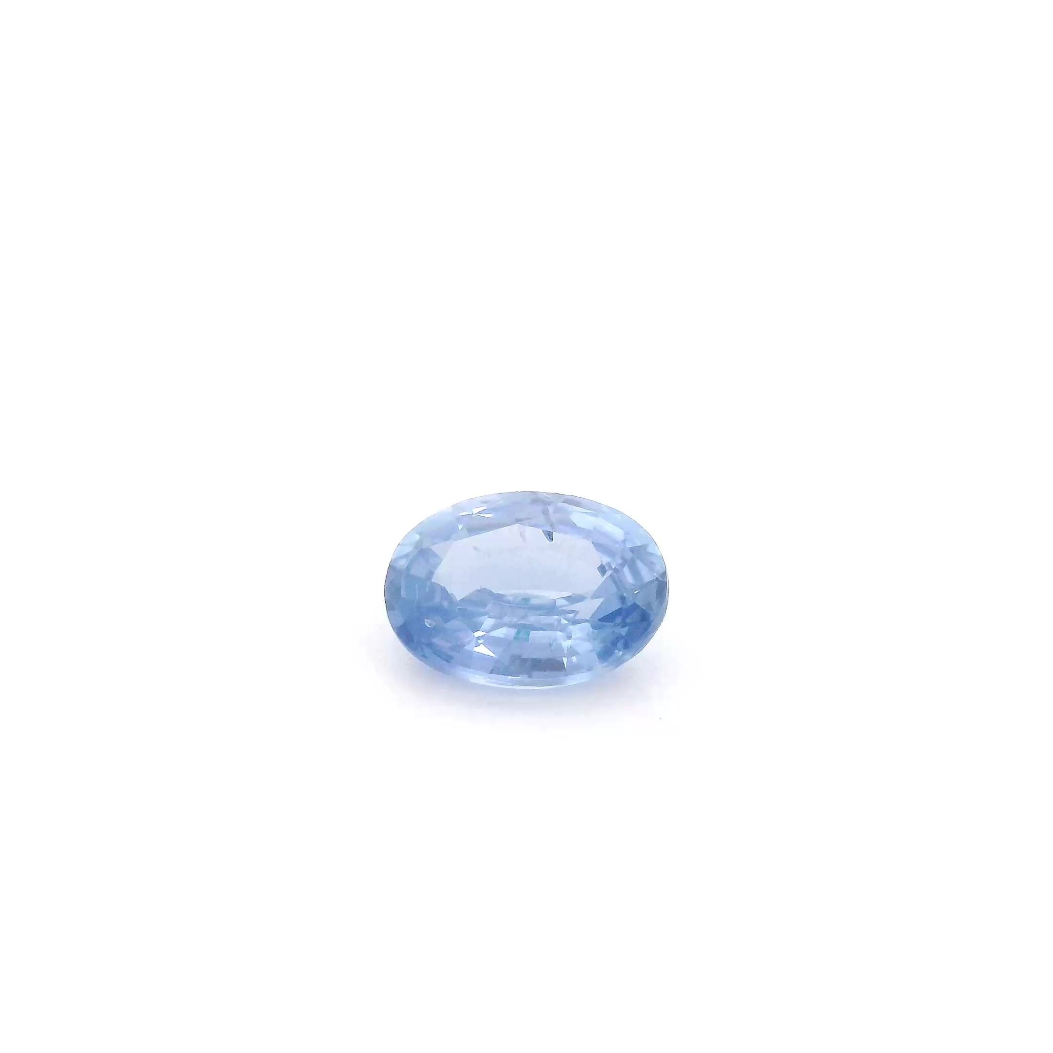 0.94 Carat Light Blue Oval Sapphire