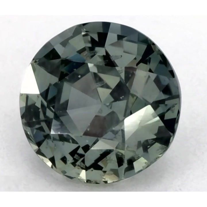 1.56 Carat Green Round Sapphire