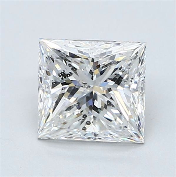 1.70ct E SI2 Rare Carat Ideal Cut Princess Diamond