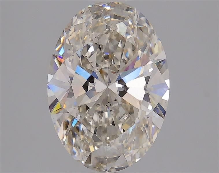 2.87ct H VS2 Rare Carat Ideal Cut Oval Lab Grown Diamond