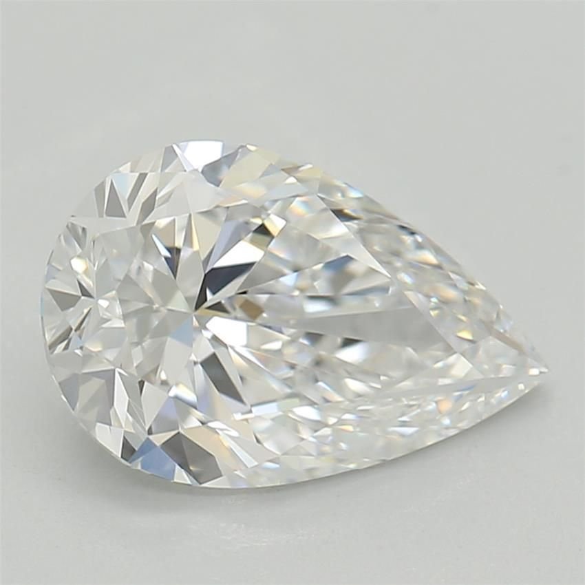 1.09ct D VVS2 Rare Carat Ideal Cut Pear Lab Grown Diamond