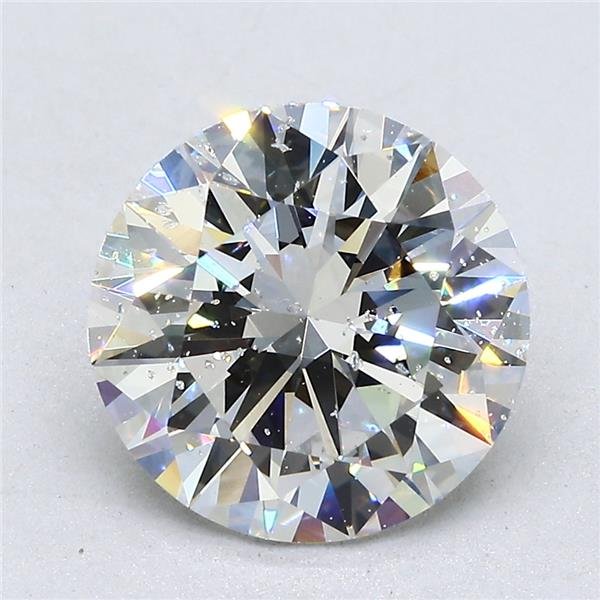 3.57ct D SI2 Excellent Cut Round Diamond