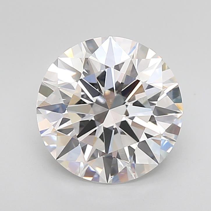 3.07ct D VS1 Rare Carat Ideal Cut Round Lab Grown Diamond