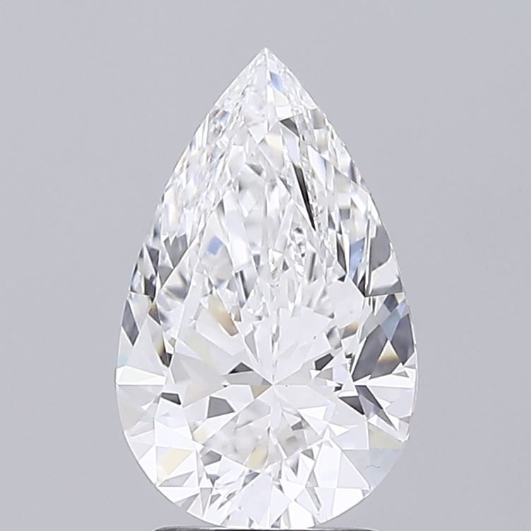 2.72ct E VS1 Rare Carat Ideal Cut Pear Lab Grown Diamond