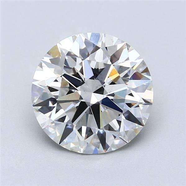 3.72ct F VS2 Rare Carat Ideal Cut Round Lab Grown Diamond