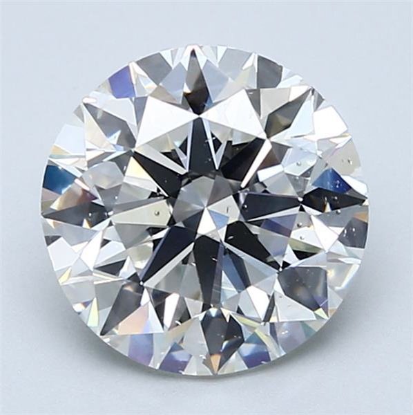 3.00ct H SI1 Rare Carat Ideal Cut Round Diamond