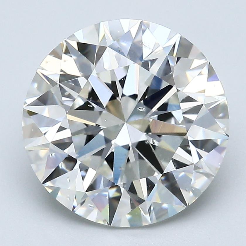 4.50ct H SI2 Rare Carat Ideal Cut Round Diamond