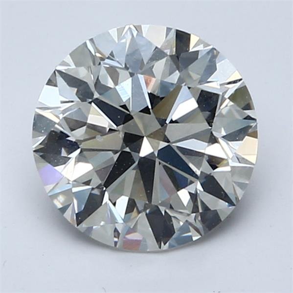 2.07ct F VVS2 Rare Carat Ideal Cut Round Diamond