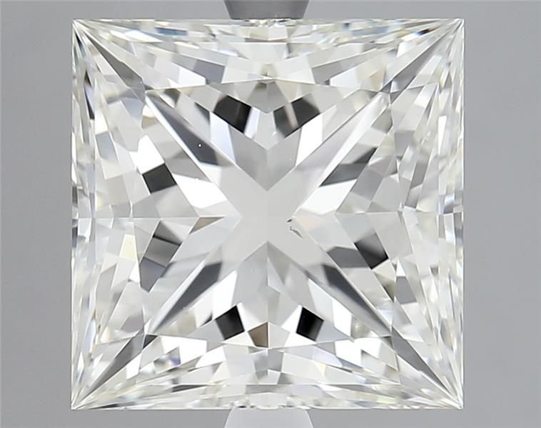 5.21ct J VS2 Rare Carat Ideal Cut Princess Diamond