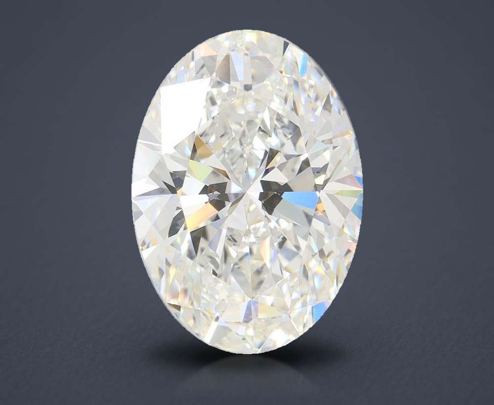 6.83 Carat Oval Lab Diamond