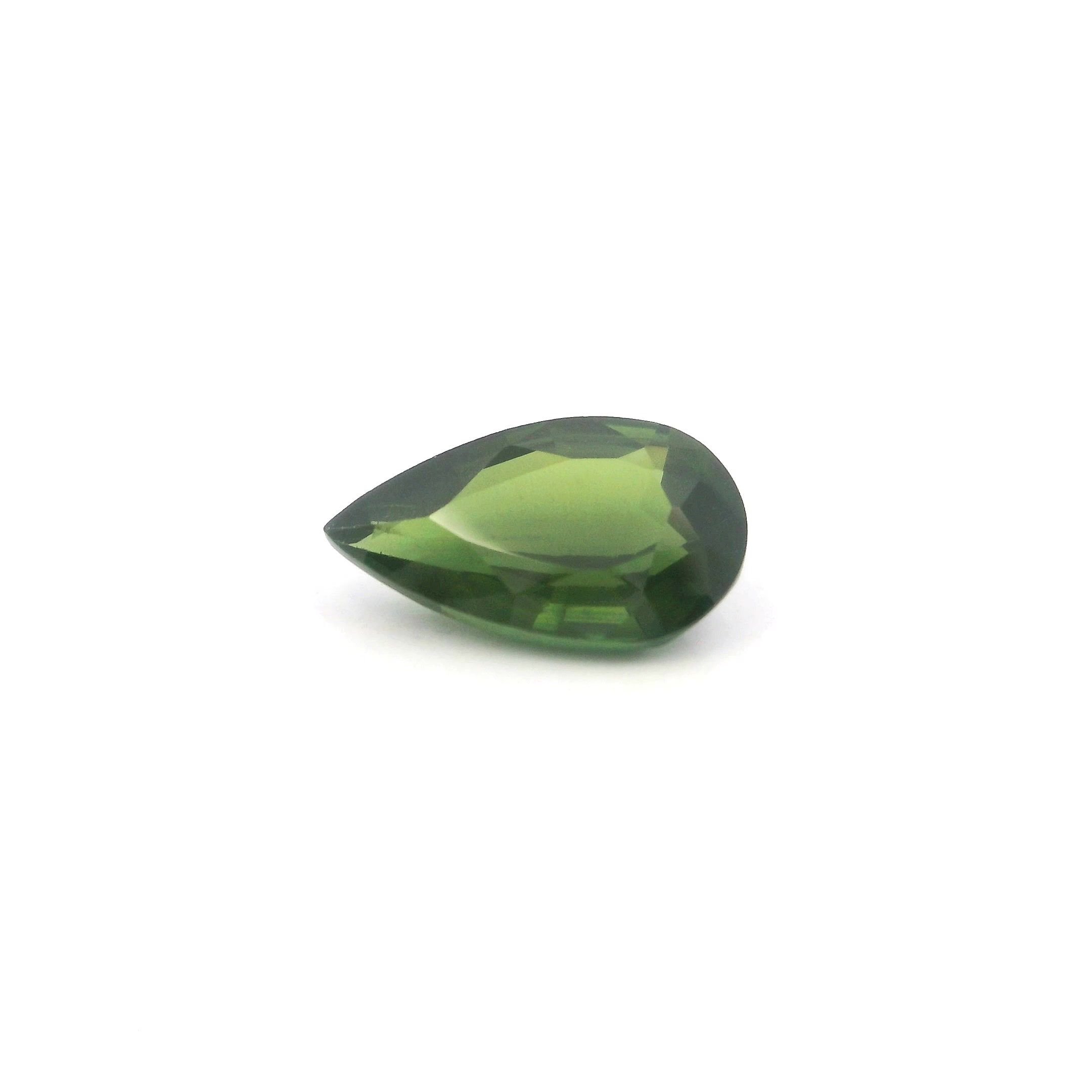 1.16 Carat Green Pear Sapphire