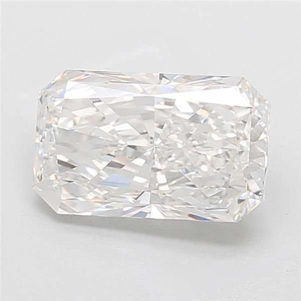 4.51ct F VVS2 Rare Carat Ideal Cut Radiant Lab Grown Diamond