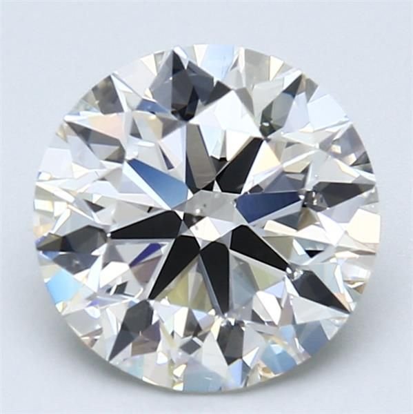 2.51ct J SI2 Rare Carat Ideal Cut Round Diamond