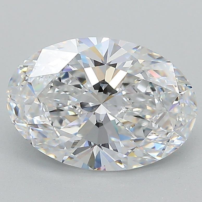 2.09ct D VVS2 Rare Carat Ideal Cut Oval Lab Grown Diamond