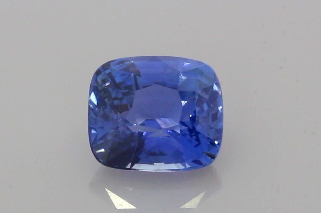 2.17 Carat Blue Cushion Sapphire