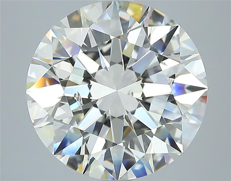 4.01ct K SI1 Rare Carat Ideal Cut Round Diamond