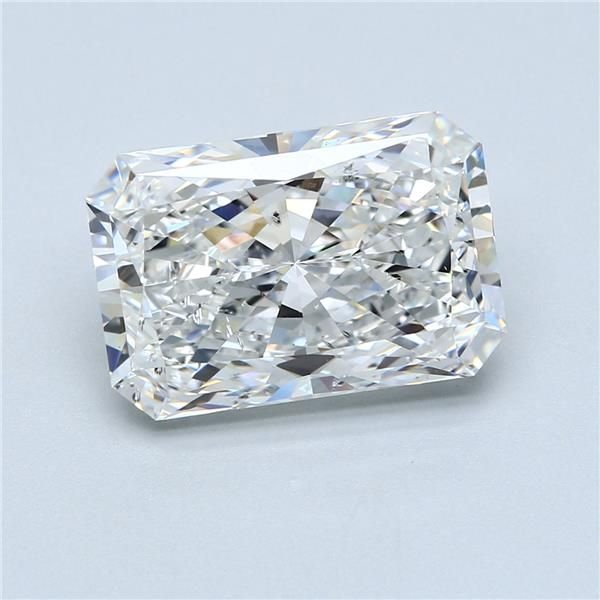 7.02ct F SI2 Rare Carat Ideal Cut Radiant Diamond