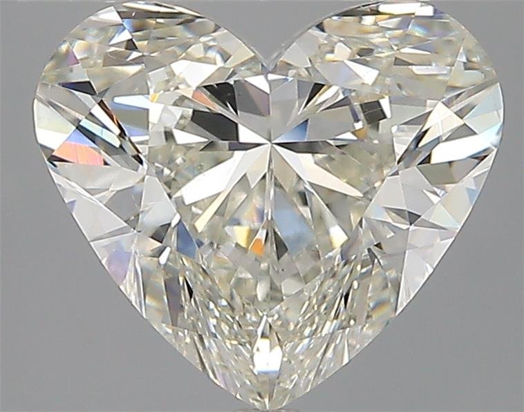 3.02ct K VS2 Rare Carat Ideal Cut Heart Diamond