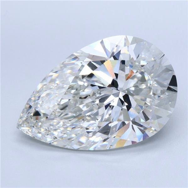 9.09ct G VS1 Rare Carat Ideal Cut Pear Lab Grown Diamond