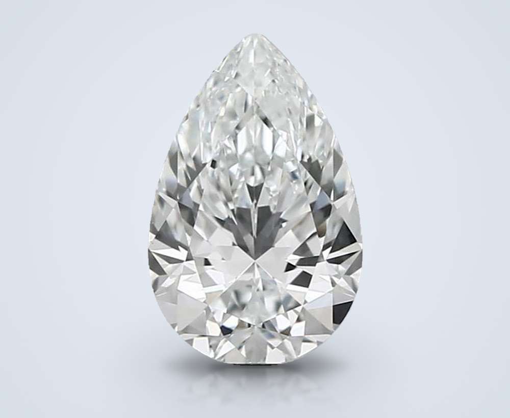 1.00 Carat Pear Natural Diamond