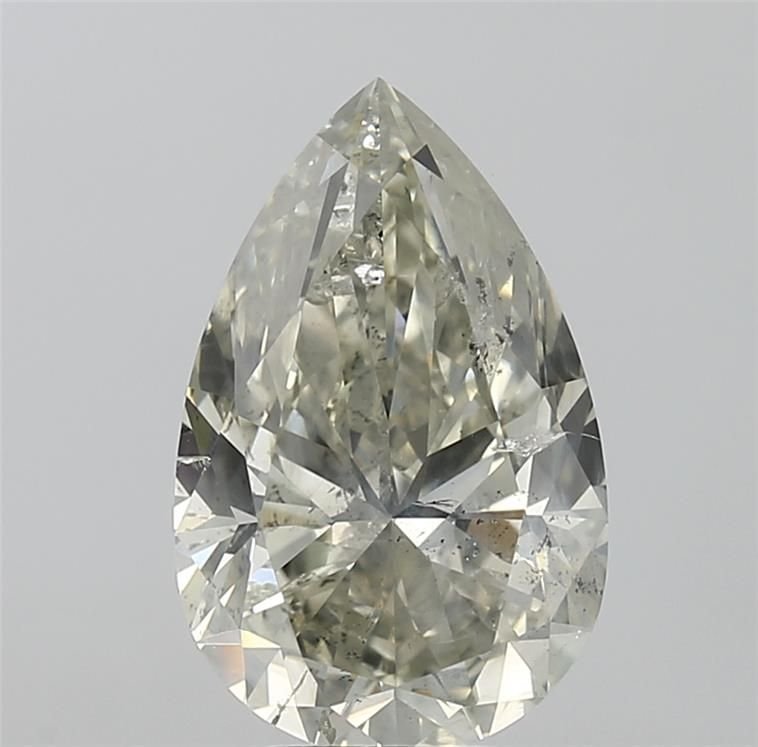4.51ct J SI2 Rare Carat Ideal Cut Pear Diamond