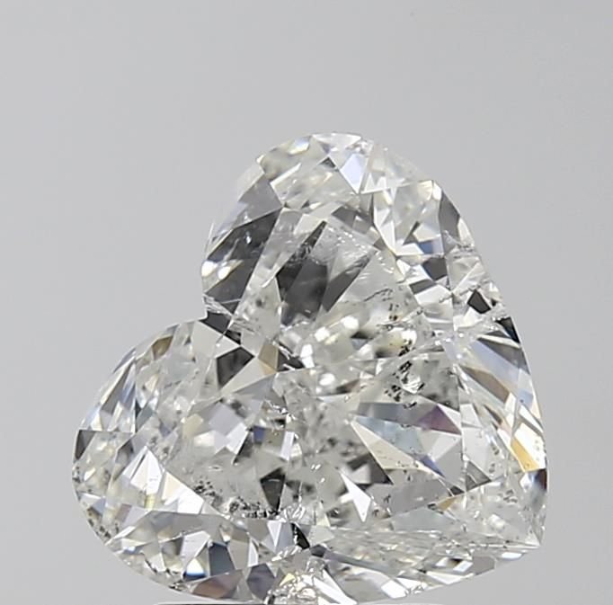 3.01ct G SI2 Rare Carat Ideal Cut Heart Diamond